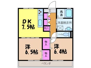 双葉ハイツの物件間取画像